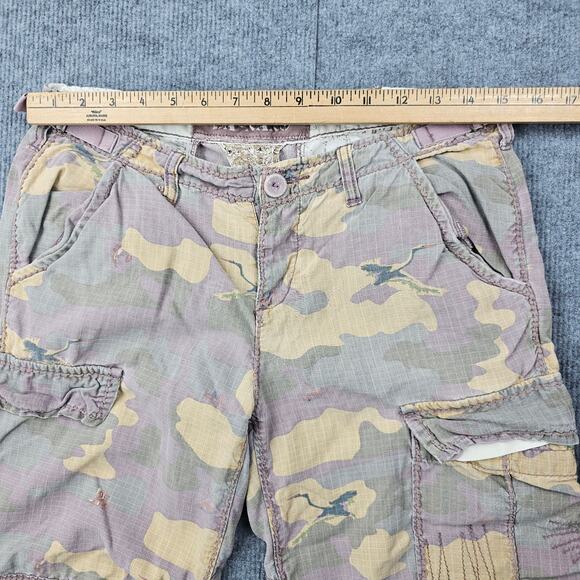 Vintage Da Nang Cargo Pants Womens Small Y2K Camo Parachute Tactical Streetwear - Picture 6 of 10